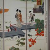 Vintage folding screen in hard stone