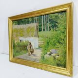 H. Viss – Oil on canvas “Country landscape”