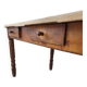 Old rustic farm table 2 drawers 1900s - 1m62