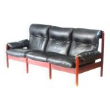 Vintage Scandinavian leather sofa