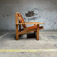 Fauteuil de chasse Kurt Østervig design danois chêne cuir