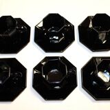 Arcoroc black "Octime" coffee service