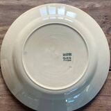Set of 9 Gien flat plates, Gaston model