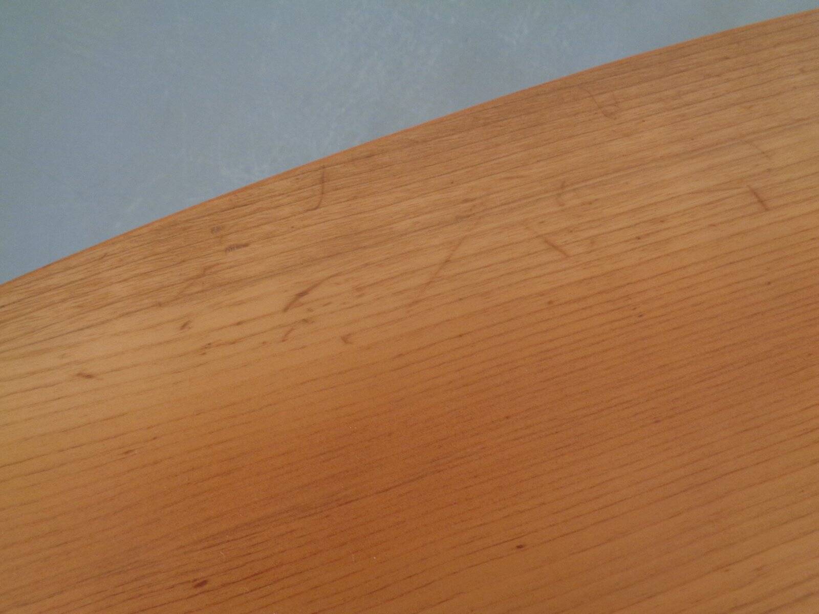 Italian Beech Side Table, 1960s