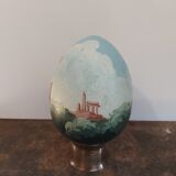 Painted wooden egg