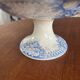 Sarreguemines Iron Earth Compote Dish - Vintage Blue Jardinière Model -