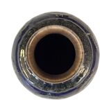 Strehla Keramik cobalt ceramic vase, Germany 1960s.