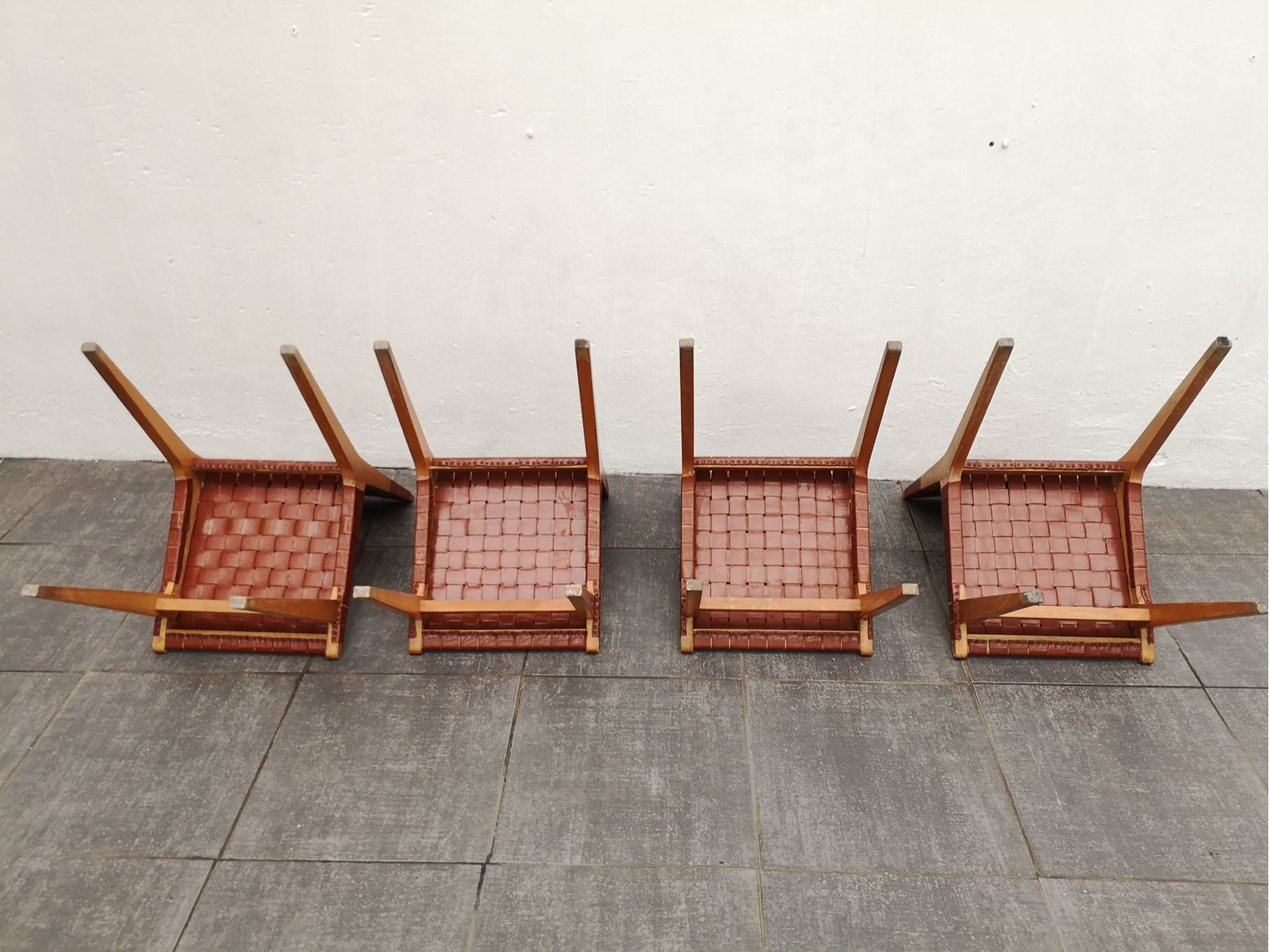 Set of 4 chairs Jens Risom for Knoll