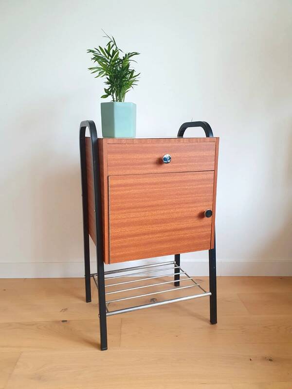 Side table, vintage bedside table