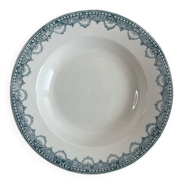 Deep plate in ironstone LG Récamier 23cm