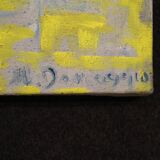 Abstract painting signed and dated 2009