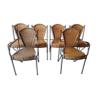Chairs and armchairs vintage style 60s