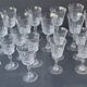 Set of 20 70's stemmed glasses