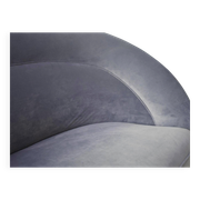 Grey velvet sofa by Guglielmo Veronesi for ISA, circa 1950.
