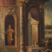 Peinture italienne Caprice architectural du XVIIIe siècle