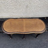 Superb antique piano bench from the late 19th century, Louis XV style