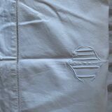 MD embroidered white sheet