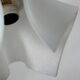 Table lamp in metal and frosted glass by Jean-Pierre Ryckaert, collection "Louisiane" 60's