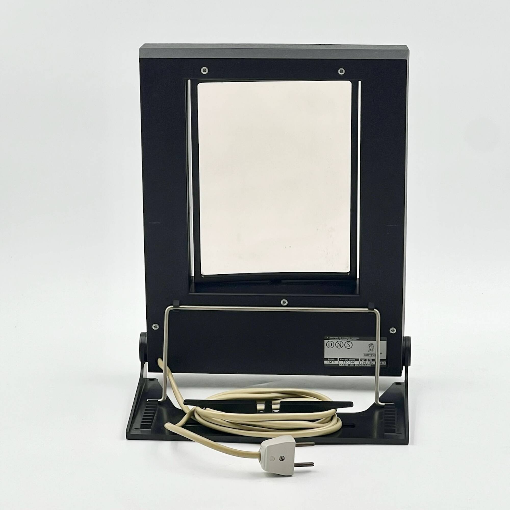 70s mirror with light, Carmen Denmark - MCM vintage