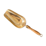 Large old brass grocery shovel