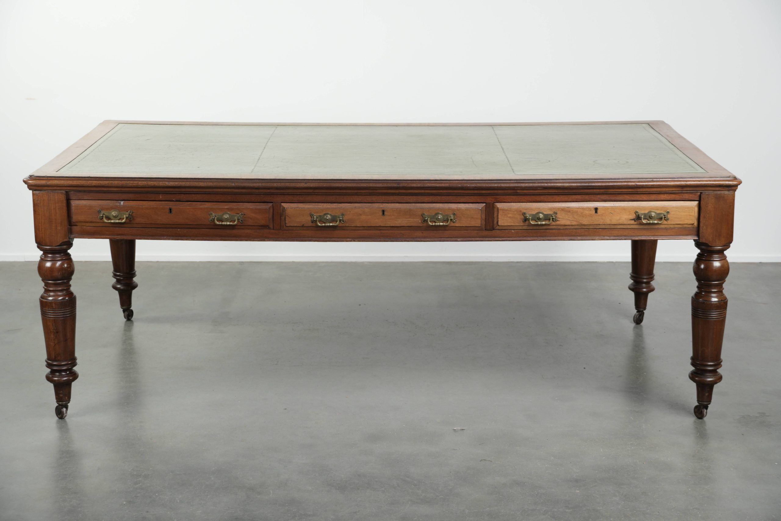 Original antique English writing desk from the 19th century