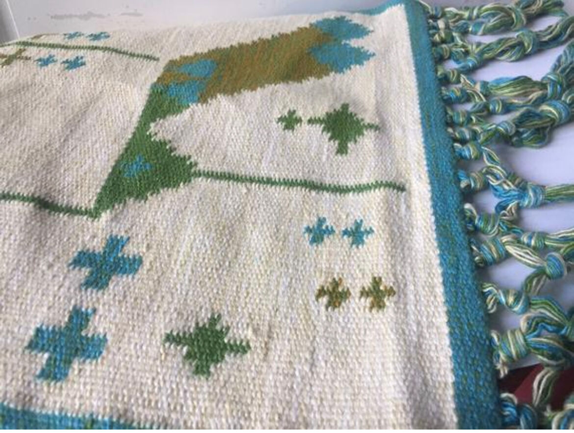 Swedish 1950’s woven wall hanging Rolakan