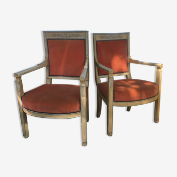 pair of armchairs during the consulate era