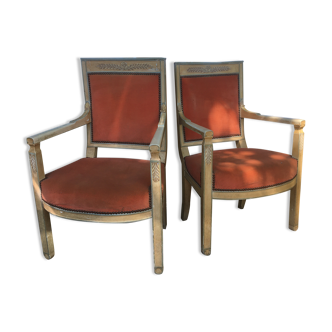 pair of armchairs during the consulate era