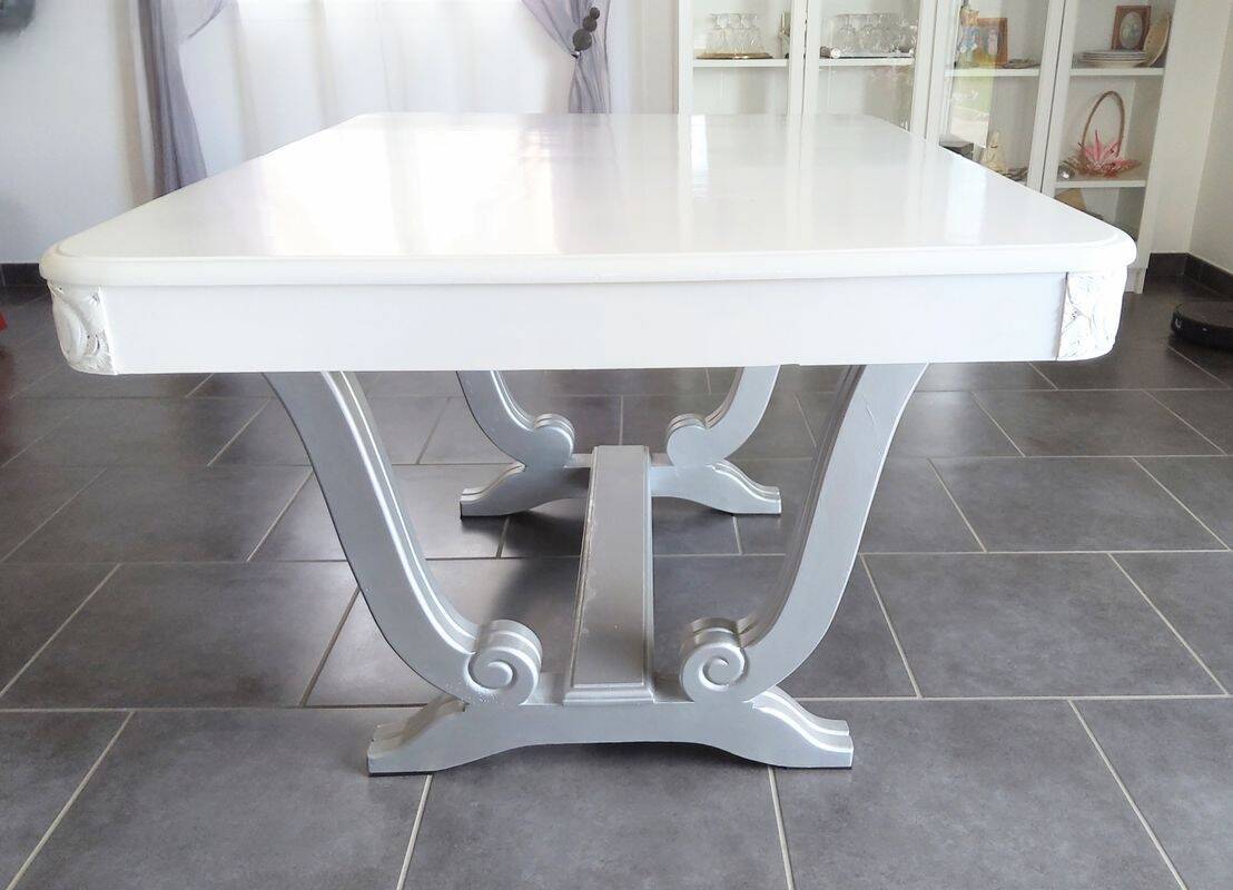 🏠 Antique Art Deco table - Solid wood