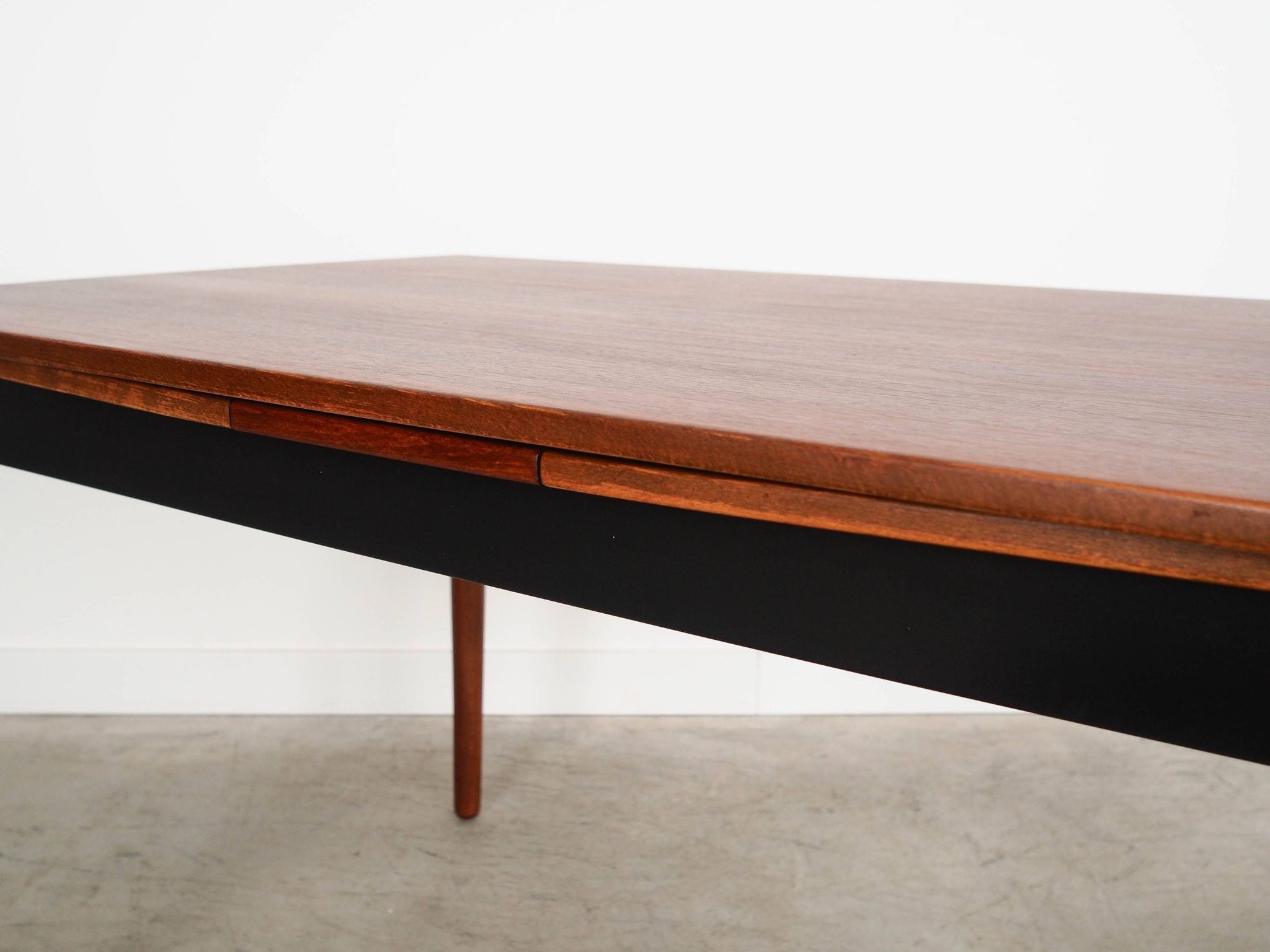 Walnut table, Danish design, 1970s, manufactured in Denmark
