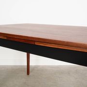 Walnut table, Danish design, 1970s, manufactured in Denmark