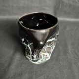 Vallauris, vintage vase or pot with handle circa 1970