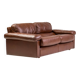 Royal 2-seater canapé premium Poltrona Frau Petronio upholstered in down and chestnut leather.