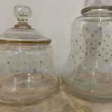 Decanter and crystal candy box, early twentieth century
