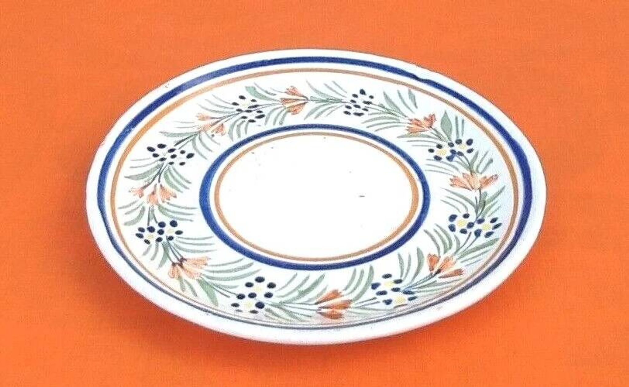 Cup / Saucer for breakfast Faïence Henriot Quimper France