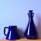 Set of cobalt blue vases