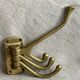 Adjustable nautical coat hook in solid brass