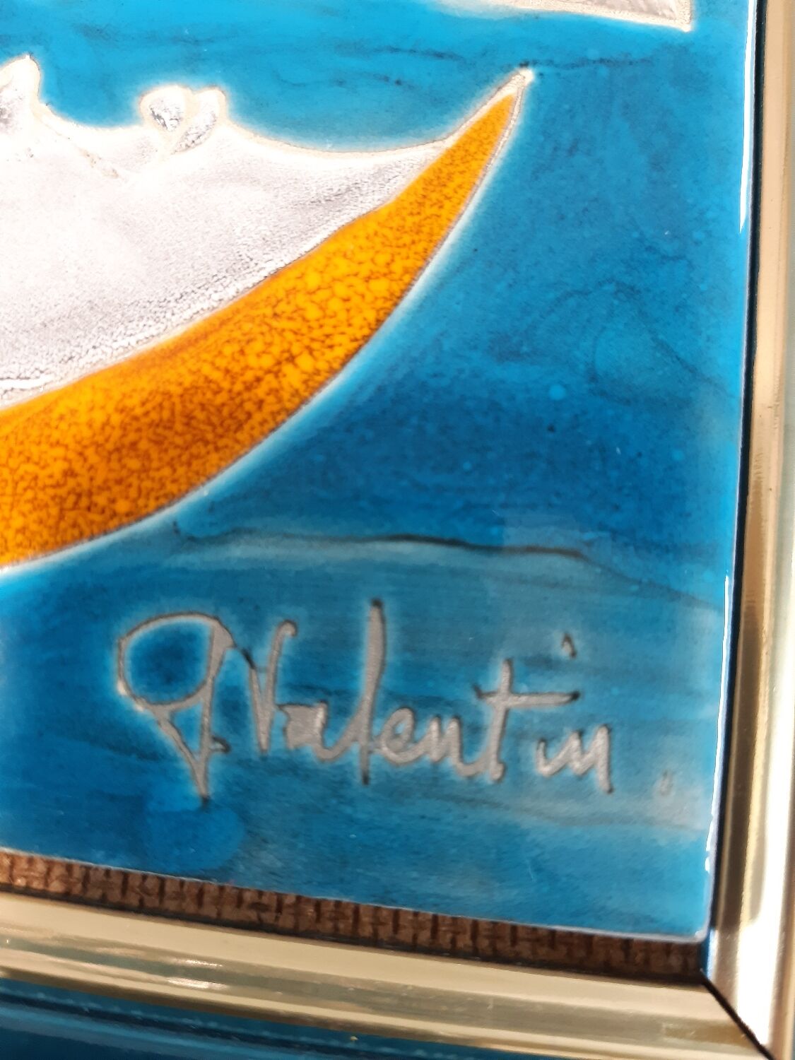 Ceramic painting Gilbert Valentin