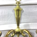 Pair of bronze wall lamps 2 lights