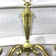Pair of bronze wall lamps 2 lights