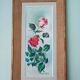Paire de peintures à l'huile "Roses"