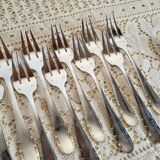 12 silver-plated fish cutlery sets by Argental
