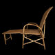 Fauteuil /chaise longue osier années 50/60