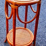 Vintage rattan stool