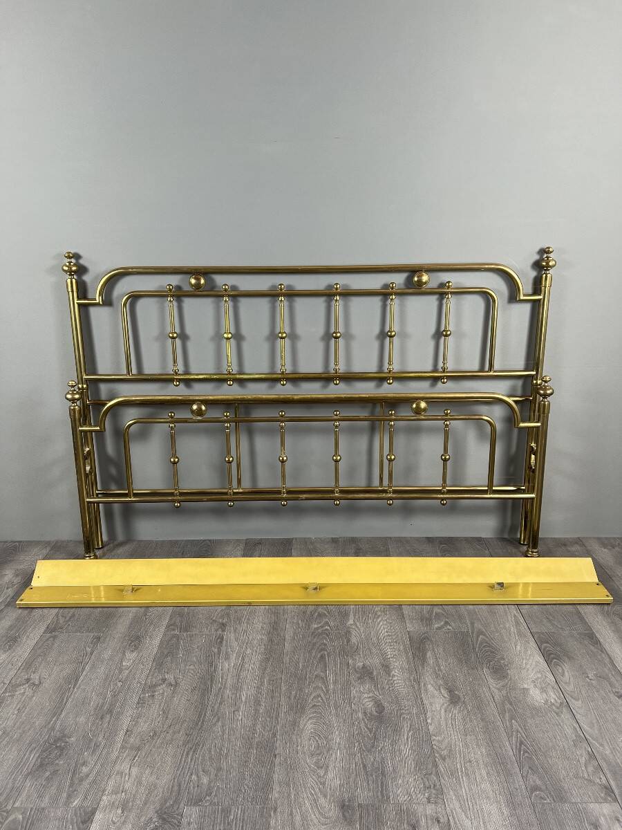 Brass bed, 20th century
