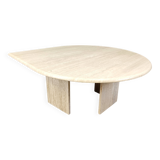 Vintage travertine coffee table, 1970s
