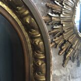 Old wood display and brass ornaments