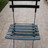 Folding garden chair in iron