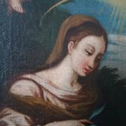 Old oil painting on canvas, 18th century