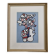 Screenprint after Jean Dubuffet framed under glass 27 cm by 32 cm